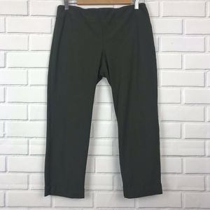 Eileen Fisher Green Cuffed Cropped Pants Small